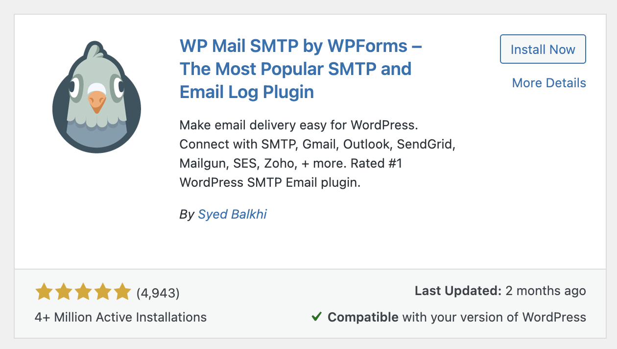 WP Mail Plugin Download